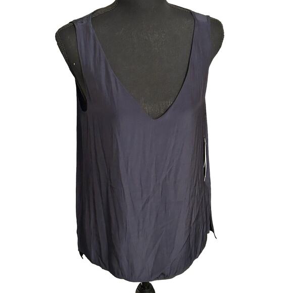 Star Mela Tops - Mela Purdie Audrey Tank Navy Blue Polyester NWT $206 Size XS (AUS-8) F64 2703